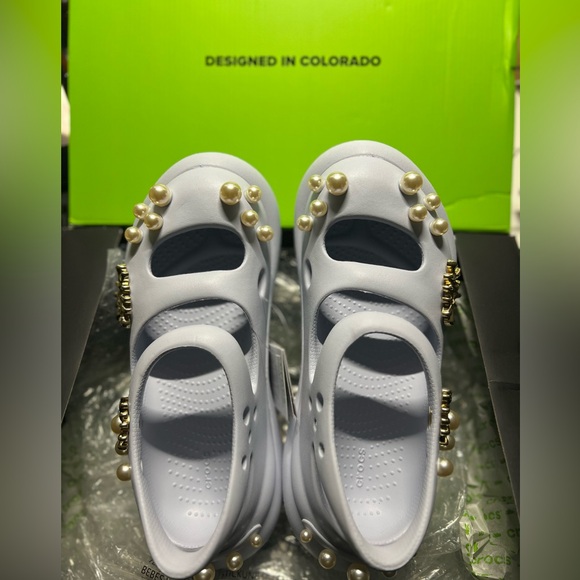 Rare Crocs Phaedra Embellished W6/M4 - Picture 7 of 7